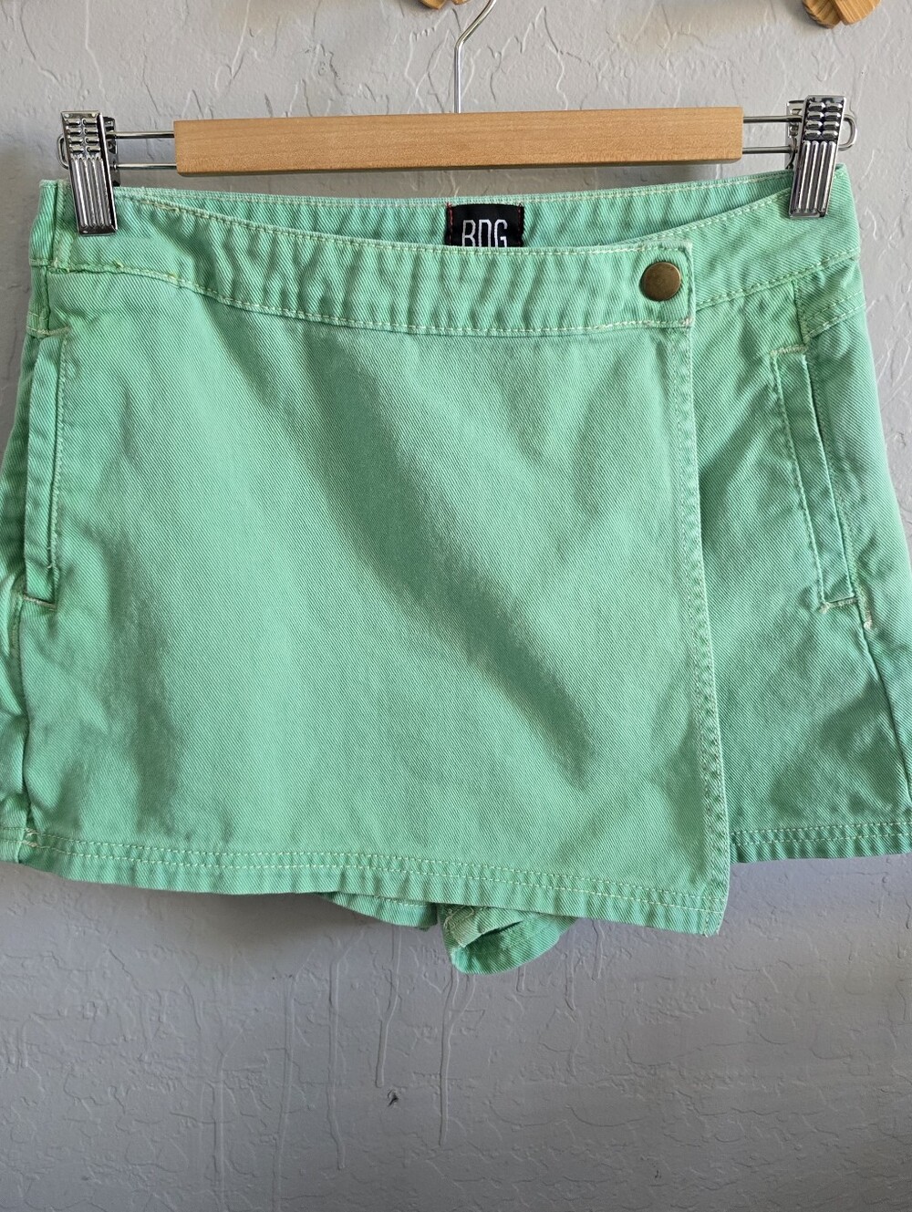 BDG Denim Mini Skort in Mint Green sz 27